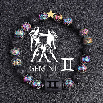 European And American Twelve Constellation Natural Bracelet