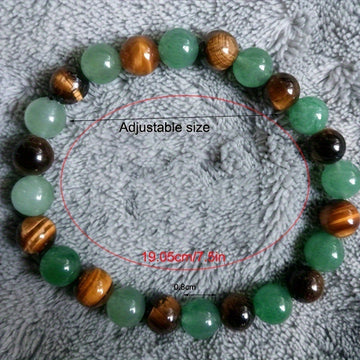 Tiger Eye Beaded Bracelet Unisex 8Mm