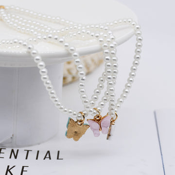 Elegant White Pearl Choker Necklace Small