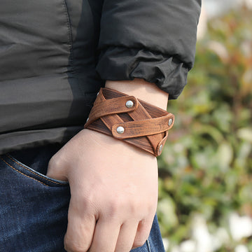 Simple Retro Multi Layer Leather Bracelet
