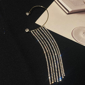 Fashionable Simple Long Tassel Earrings Geometric