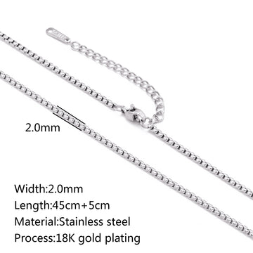 Stainless Steel Vacuum Plated 18K Gold