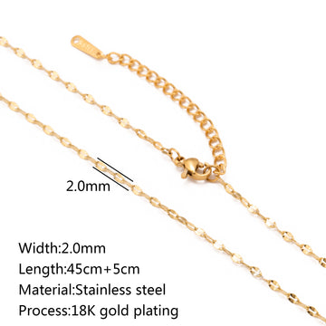 Stainless Steel Vacuum Plated 18K Gold