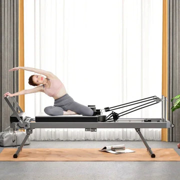 Pilates Core Bed Foldable High Quality Yoga Studio Fitness Equipment Black