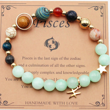 Eight Planets Twelve Constellation Morgan Stone Bracelet
