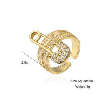 New European And American Zircon Paper Ring