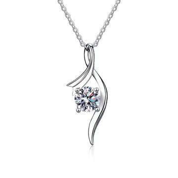 925 Sterling Silver Classic Four Claw Necklace