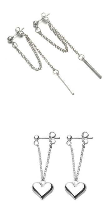 Chain Earrings For Women Personalized Silver