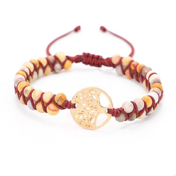 Woven Twine Double Tree Of Life Bracelet