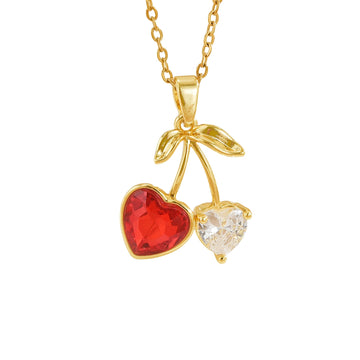 Women'S Red Cherry Necklace High End
