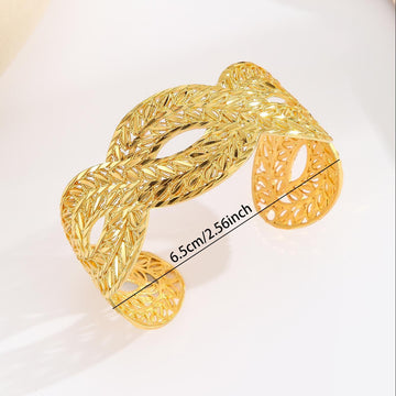 Fashion Copper Plated 18K Gold Diamond Bracelet