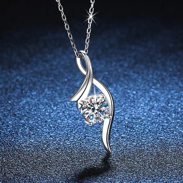 925 Sterling Silver Classic Four Claw Necklace