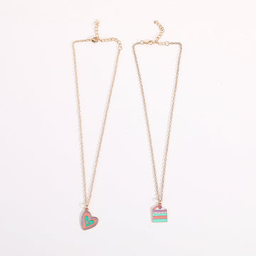 Women Macaron Multi Color Oil Drop Necklace