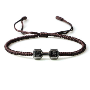 Originality Woven Dumbbell Alloy Bracelet In