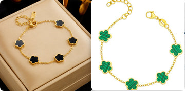 Small Fresh Lovely Green Drop Gum Bracelet