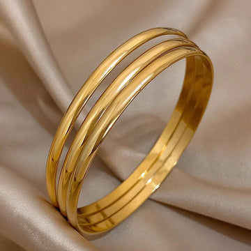 4Pcs Minimalist Personalized Elemental Circle Copper Bracelet