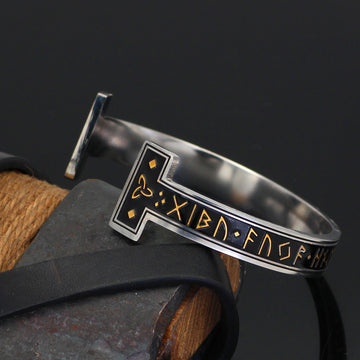 New Titanium Steel Viking Bracelet Adjustable