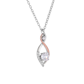 Simple Smart Necklace Two Tone Electroplating