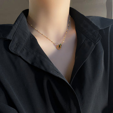 Titanium Steel Necklace Pendant Ins Wind