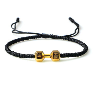 Originality Woven Dumbbell Alloy Bracelet In
