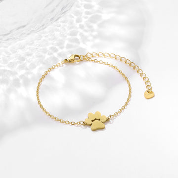 Stainless Steel Dog Paw Bracelet Geometry
