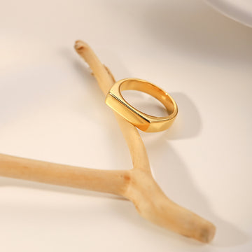 Lana Gold Ring French Retro Geometric
