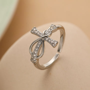 Simple Color Matching Copper Ring Fashion