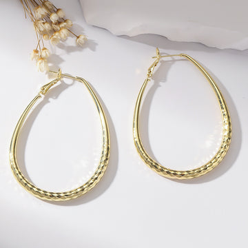 Golden Glossy Spring Fastener Egg Shaped