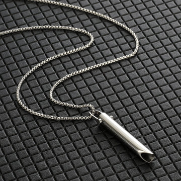 Adjustable Breathing Relief Pressure Ornament Stainless Necklace
