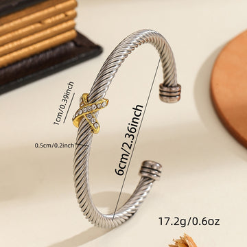 Fashionable Personalized 8 Character Cross Steel Bracelet
