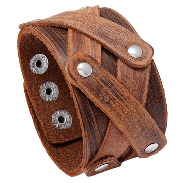 Simple Retro Multi Layer Leather Bracelet