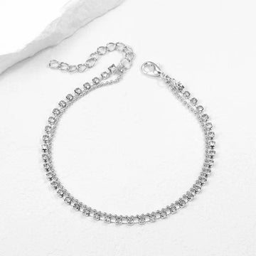 Simple Strass Cup Chain Handanklet Multi Necklace