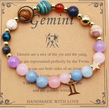Eight Planets Twelve Constellation Morgan Stone Bracelet