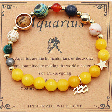 Eight Planets Twelve Constellation Morgan Stone Bracelet