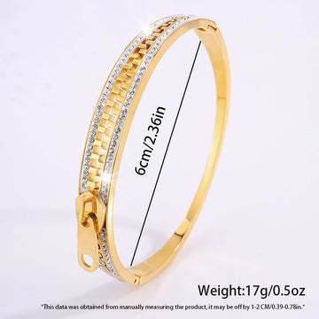 Titanium Steel Zipper Girls Advanced Personalized Bracelet