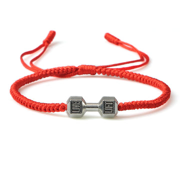 Originality Woven Dumbbell Alloy Bracelet In