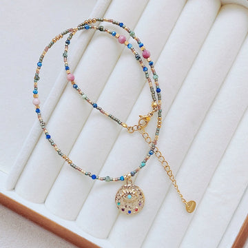 Autumn And Winter Maillard Color Necklace