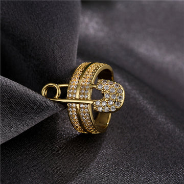 New European And American Zircon Paper Ring