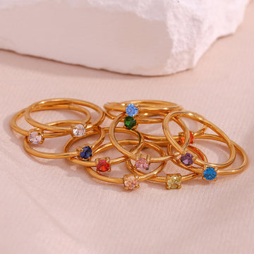 Fashion Simple Light Luxury Birthday Ring