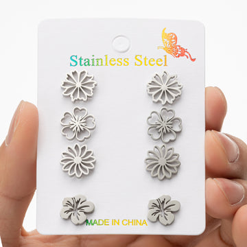 Fashion Simulation Stud Earrings Flower Design