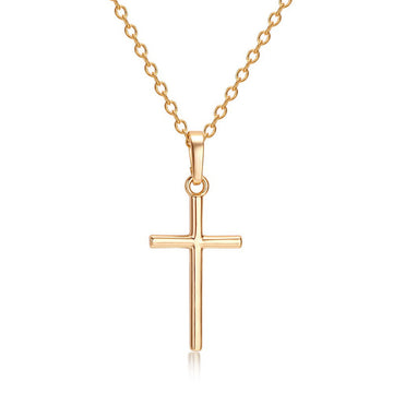 Fashion Simple Cross Pendant Necklace For