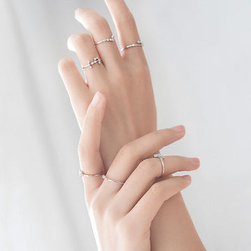 Zodiac Sign Silver Ring For Birthdays