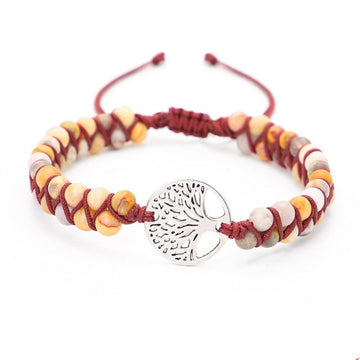 Woven Twine Double Tree Of Life Bracelet