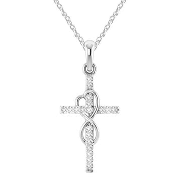 Alloy Pendant Necklace With Diamond And
