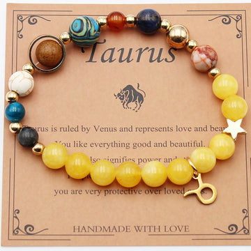 Eight Planets Twelve Constellation Morgan Stone Bracelet