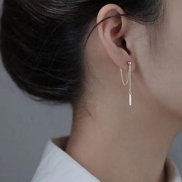Chain Earrings For Women Personalized Silver