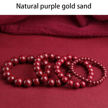 Plain Cinnabar Bracelet For Men And