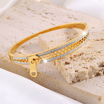 Titanium Steel Zipper Girls Advanced Personalized Bracelet