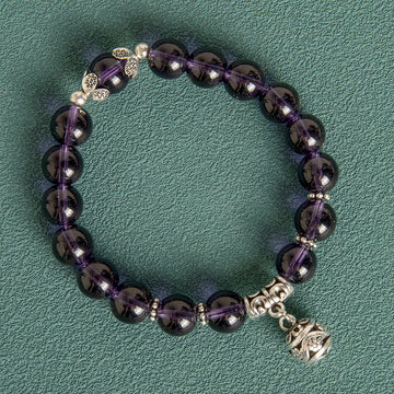 10Mm Hollow Ball Korean Style Crystal Bracelet