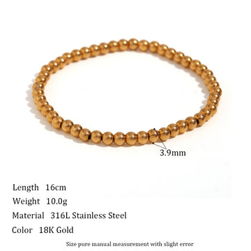 Niche Vintage Stainless Steel Plated 18K Bracelet